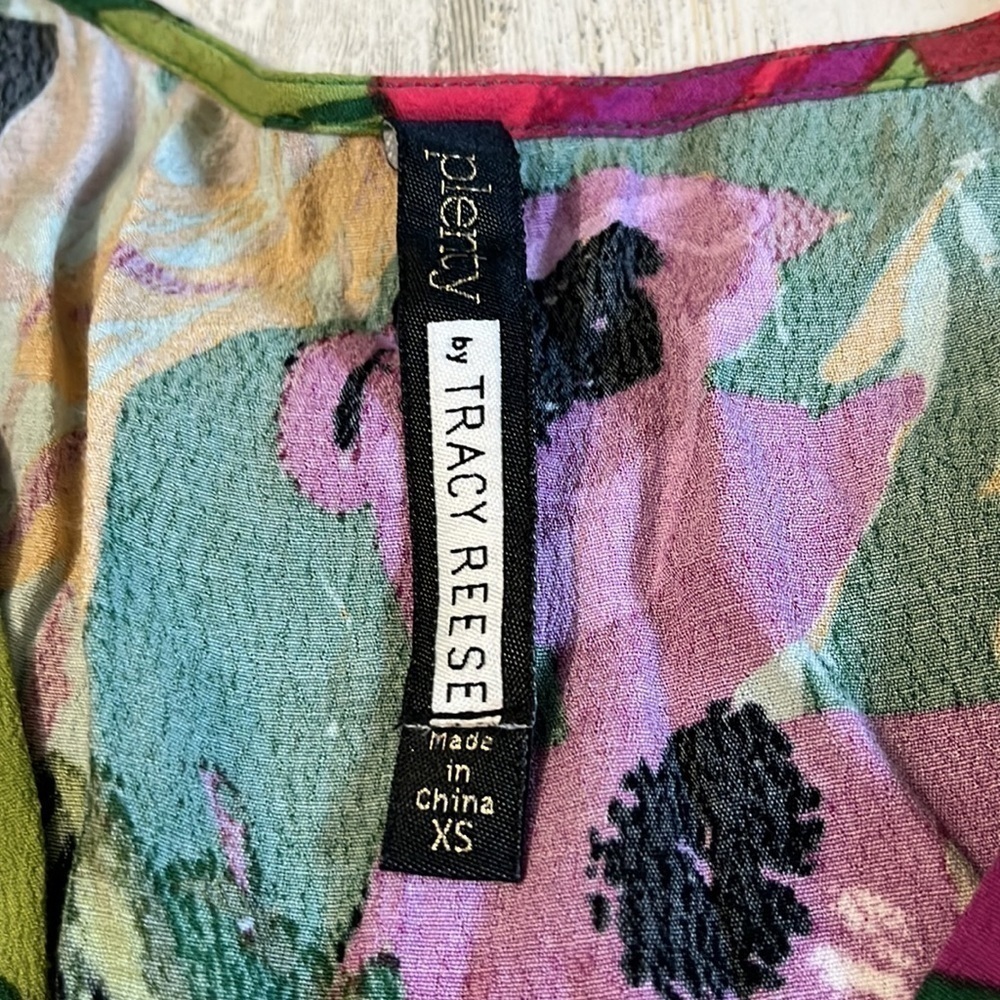Plenty by Tracy Reese Floral Wrap Dress Size XS - Picture 3 of 6